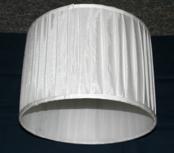 lampara de techo de bricolaje a partir de una pantalla de lampara de la tienda de