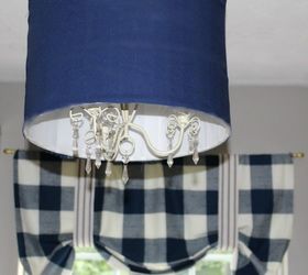 diy ceiling light from a thrift store lamp shade