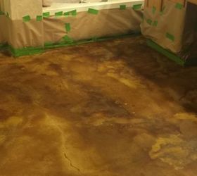 diy concrete floor remodel with acid stain