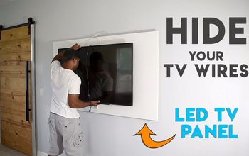 Como ocultar os fios da TV com um painel de TV LED DIY