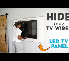 How to Hide TV Cables With a DIY LED TV Panel