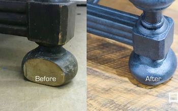 Fixing Furniture Broken Foot With Mold Putty and Wood Filler