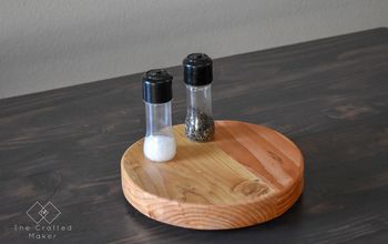 Wooden Lazy Susan From Scrap Wood