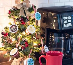how to make a k cup christmas tree with reusable ornament hangers