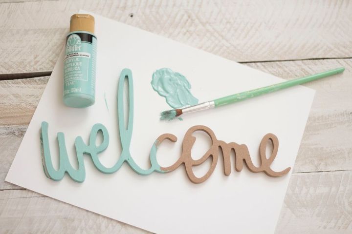diy entryway welcome sign for every holiday and season