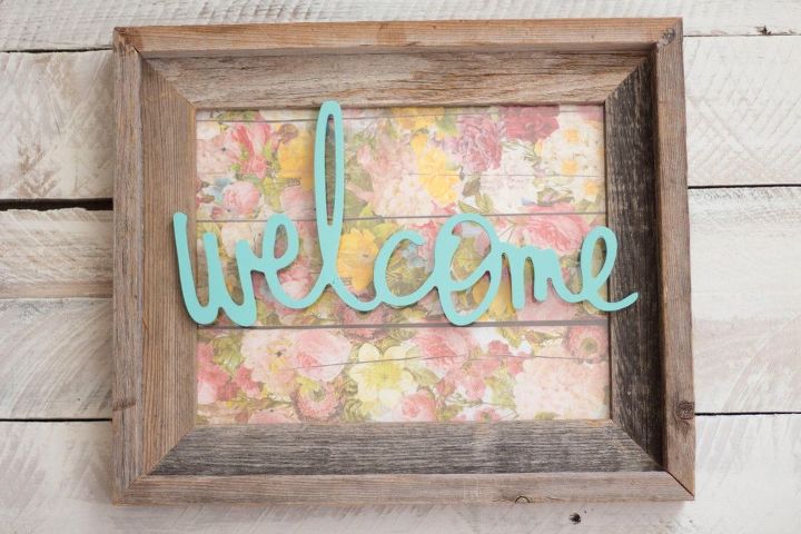 diy entryway welcome sign for every holiday and season