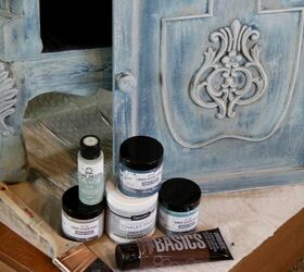 an antiqued nightstand reveal