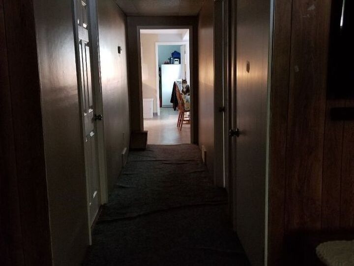 q how do i make my hallway look lighter