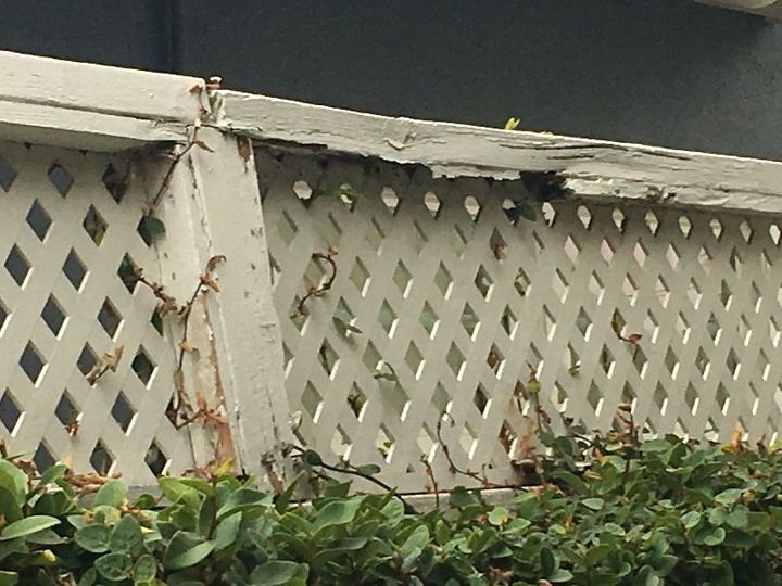 q how do repair fence topper