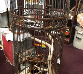 how to refurbish a wrought iron vintage bird cage