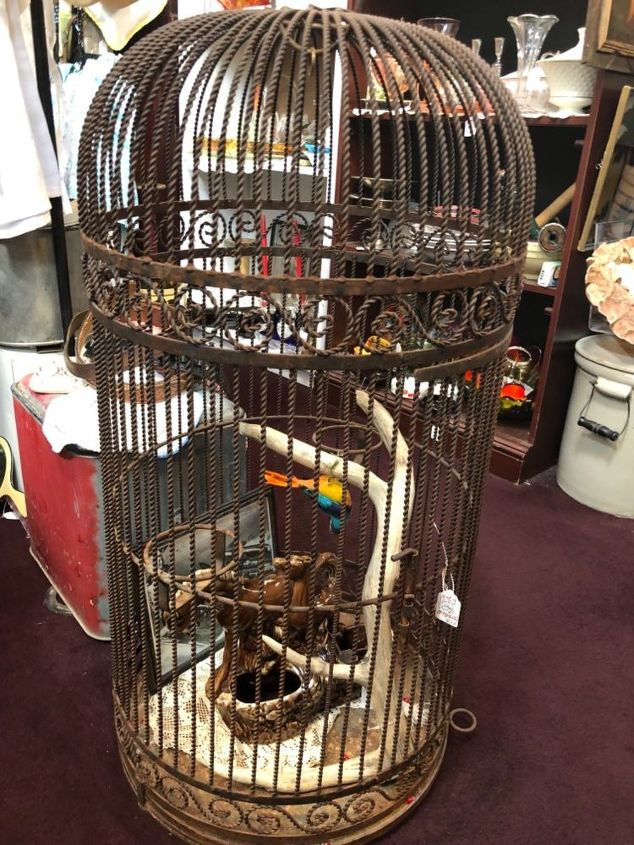 how to refurbish a wrought iron vintage bird cage