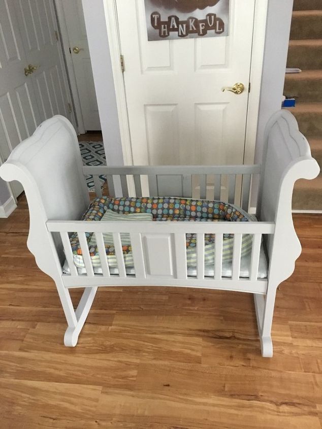 cradle re purpose, Finished with baby nest insert