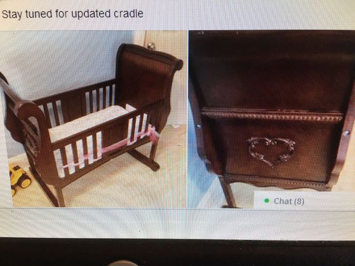 cradle re purpose, Original too girly for grandson
