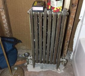 how to remove hot water radiator during renovation and put back later