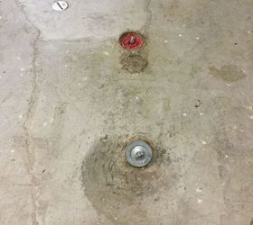 how to cover clean out drains in basement flooring