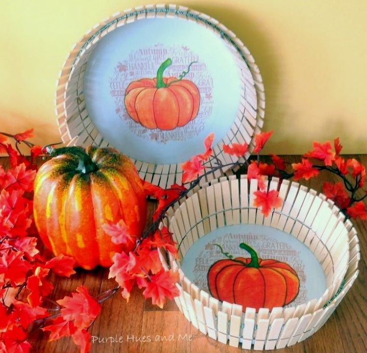 s 23 diy pumpkins you ve never seen before, Let s make a clothespin basket
