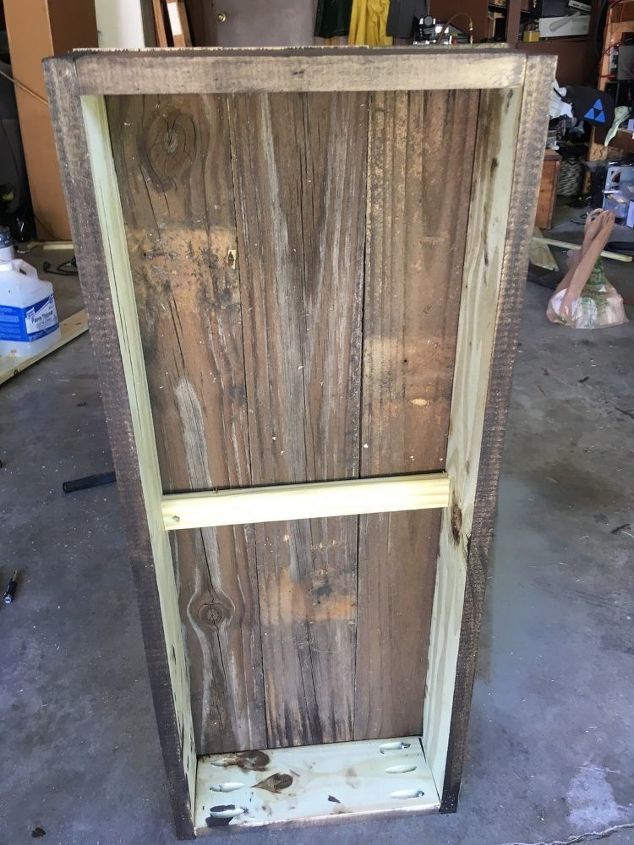 lmpara de pared de madera rstica, una caja marco muy resistente
