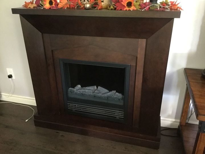 q how can i upgrade this rather drab electric fireplace