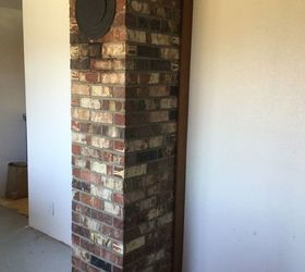 whitewashed brick chimney, Hmmm
