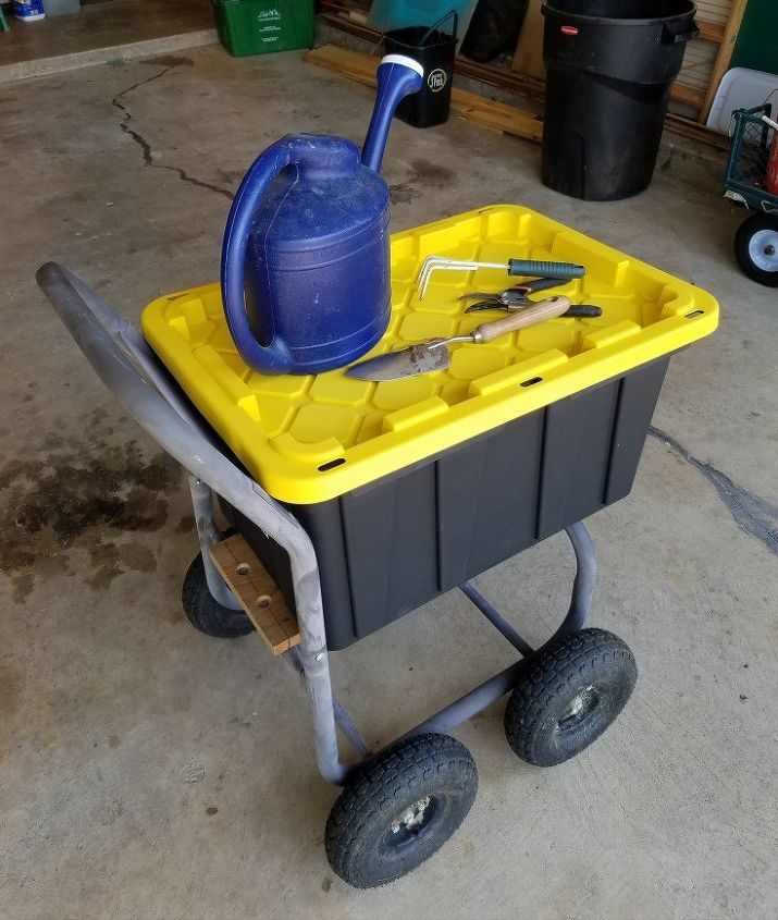 diy garden cart made from hose spool cart
