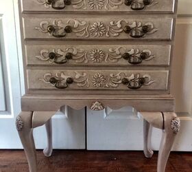 s 10 of our favorite ways to paint that old piece, This embossed belle of the ball