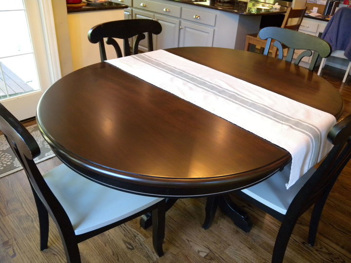 s 10 furniture makeovers we re so glad weren t painted, This dark chocolate dining table