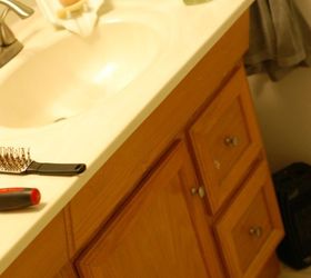 how to paint your bathroom vanity no sanding required