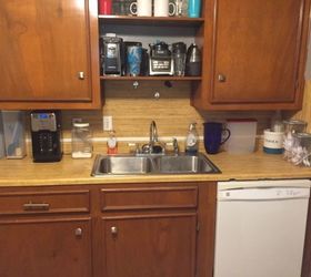 q replace a countertop and backsplash without damaging cabinets walls