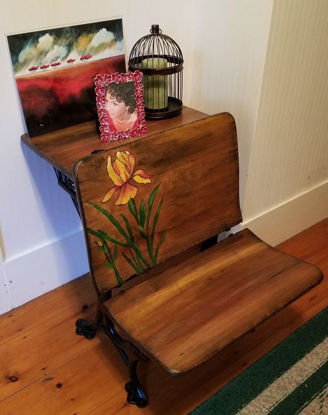 one room schoolhouse desk gets new life
