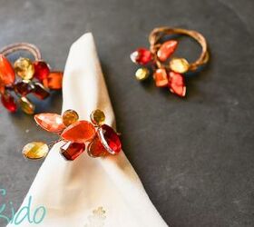 jeweled fall napkin rings