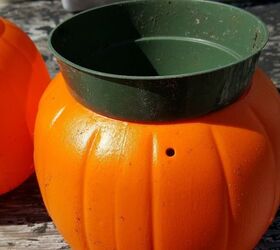 concrete pumpkin flower pot for autumn and halloween