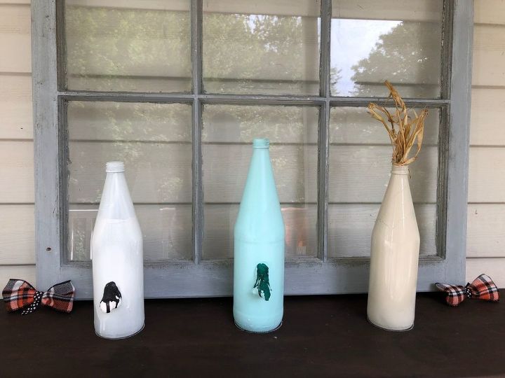 reciclagem de garrafas de vidro na decorao de halloween parte 2