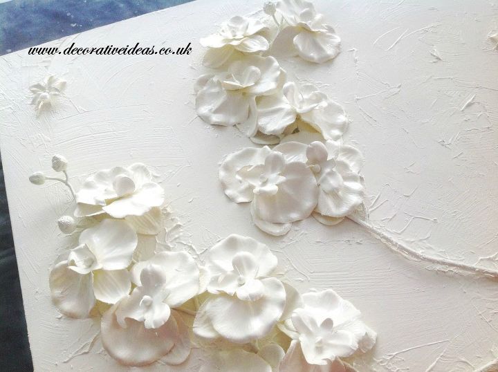 how to make a piece of art with artificial flowers