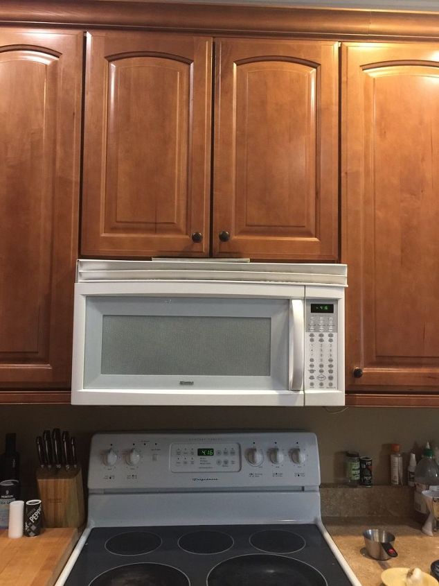 how do i replace the space above my microwave above range