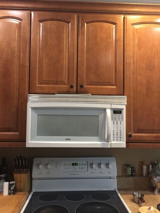 q how do i replace the space above my microwave above range