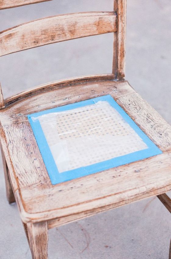 fcil cambio de imagen de la silla de comedor de madera y caa