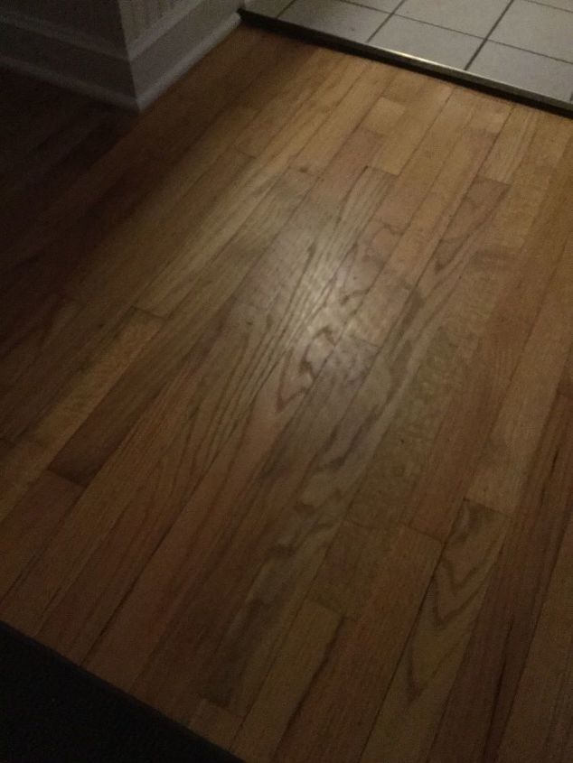 q how can i remove marks on my wood floor