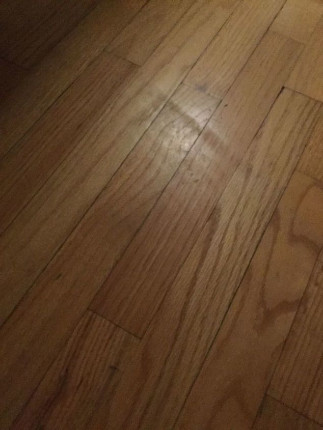 q how can i remove marks on my wood floor