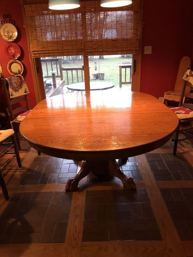 refinish or paint my clawfoot solid oak table