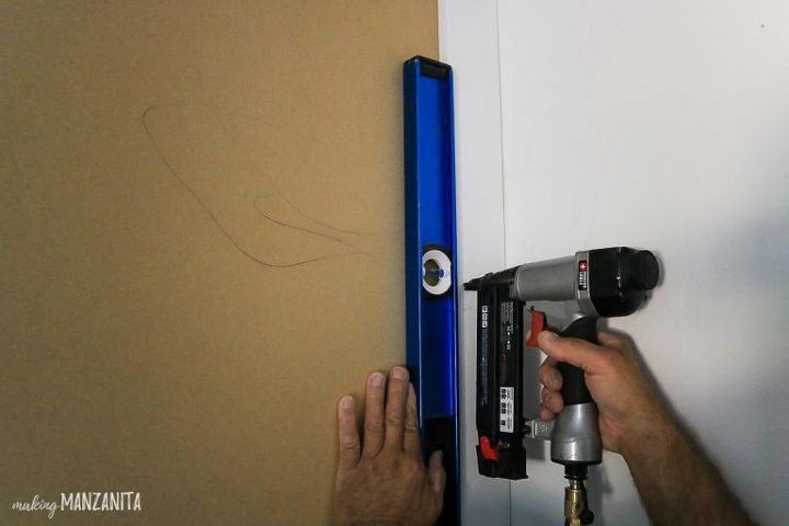 how to do a board and batten wall on a textured wall