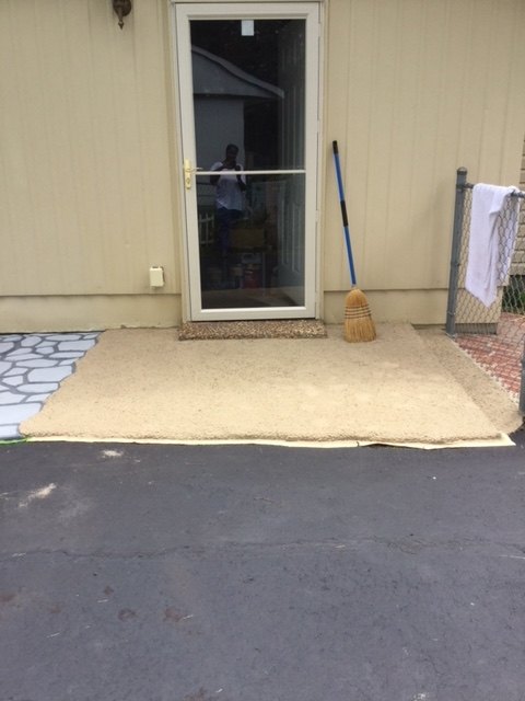 q how can faux bricks be put on outside patio