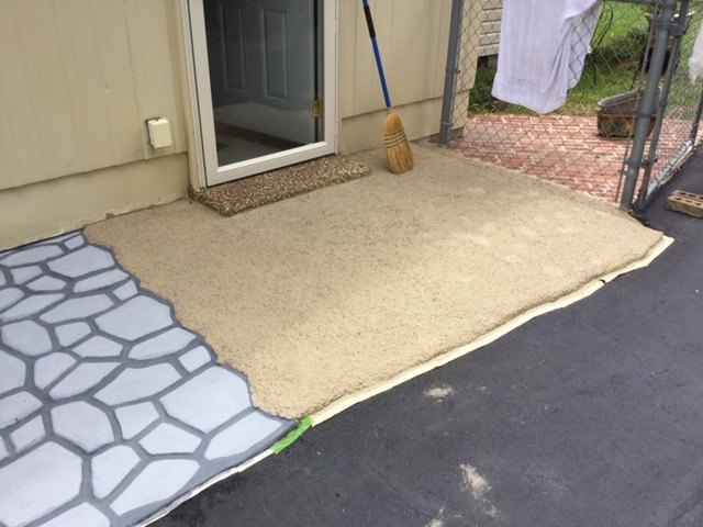 q how can faux bricks be put on outside patio