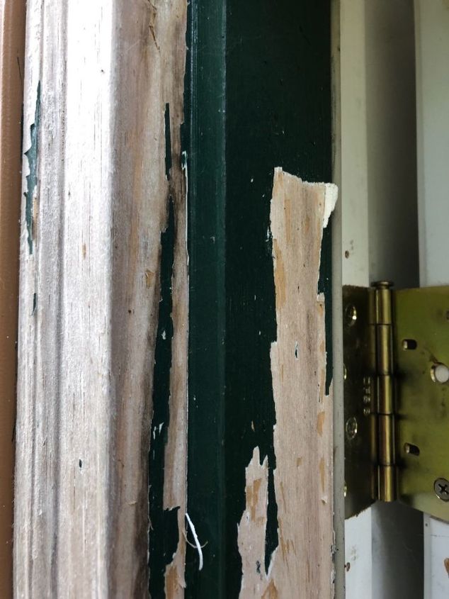 how do i remove peeling paint primer from door frame