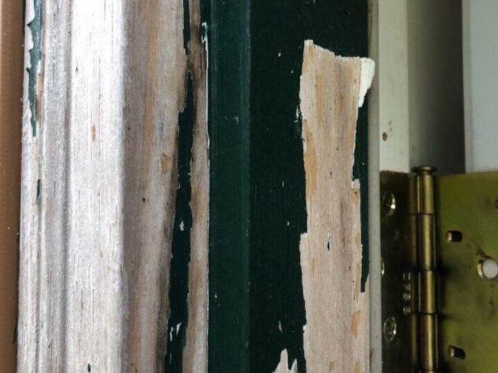 q how do i remove peeling paint primer from door frame