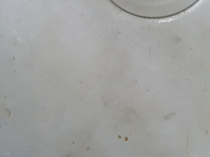 q help how do i restore my stained non cast iron sink