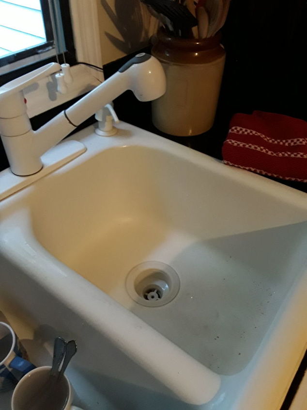 q help how do i restore my stained non cast iron sink