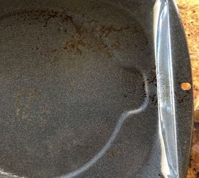 q how do i remove baked on spills from grill pan