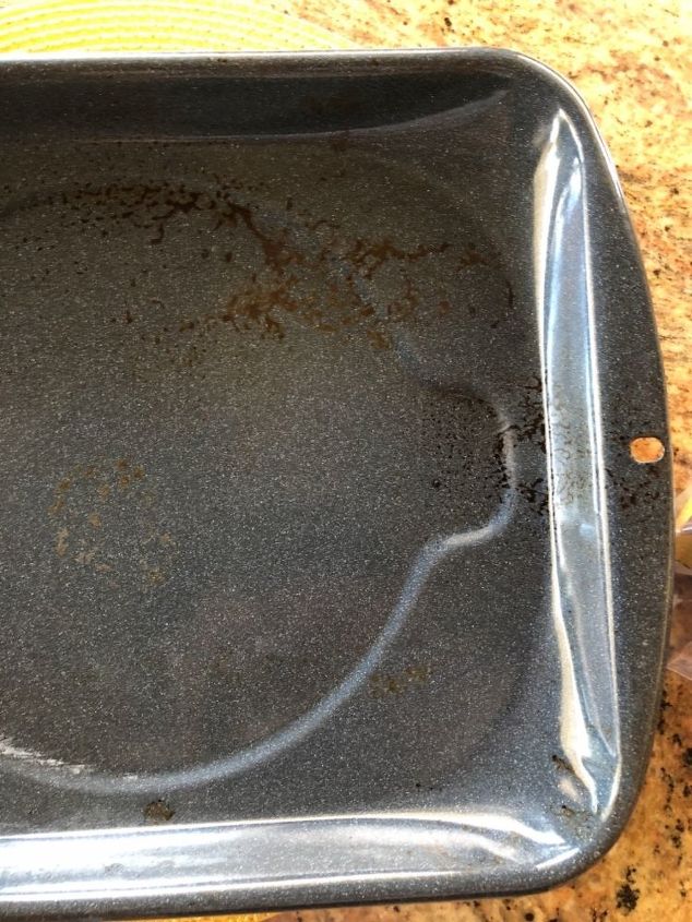 q how do i remove baked on spills from grill pan