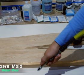 how to make a resin and wood surfboard glow table or wall art