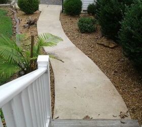 q make my concrete sidewalk look better and deff diff
